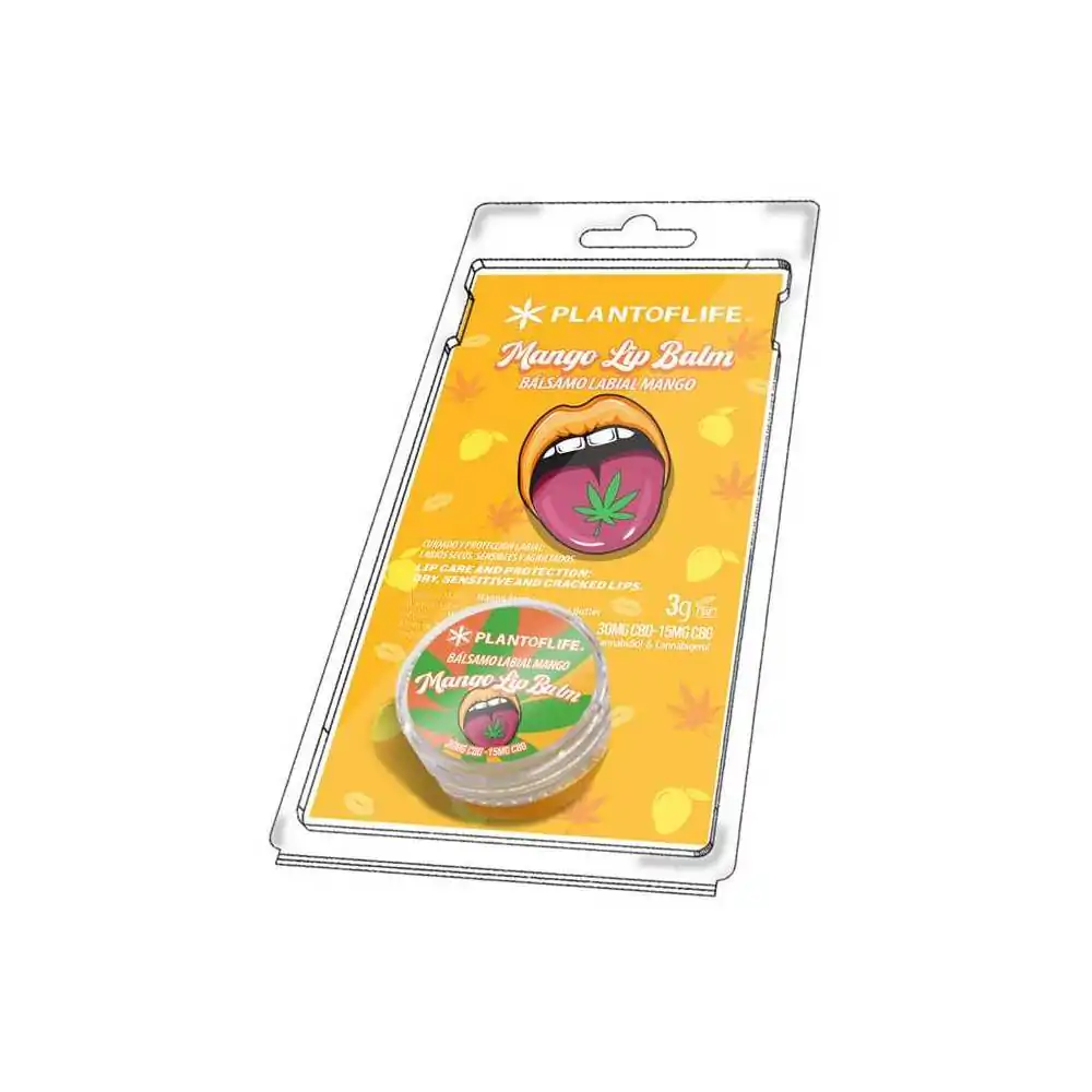 Baume à lèvres MANGO 1% CBD - 0,5% CBG