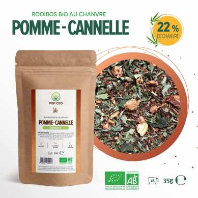 Infusion Chanvre ROOIBOS Pomme - Cannelle