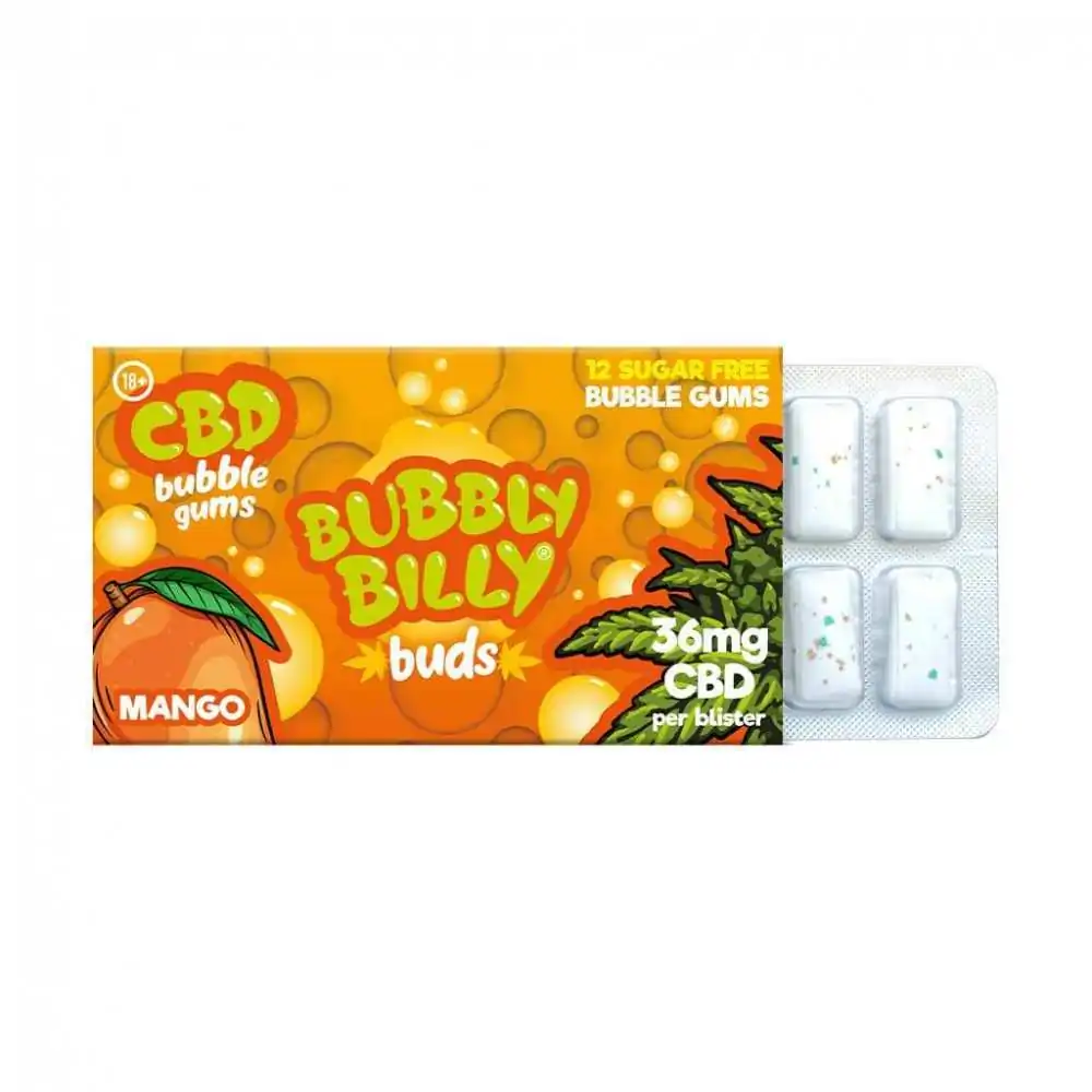Chewing-gum Bubbly Billy CBD 36mg Mango