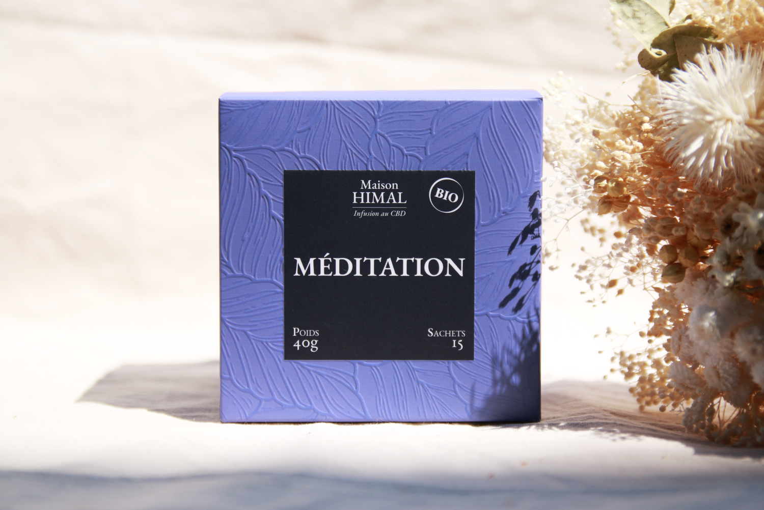 Tisane CBD bio méditation | MAISON HIMAL