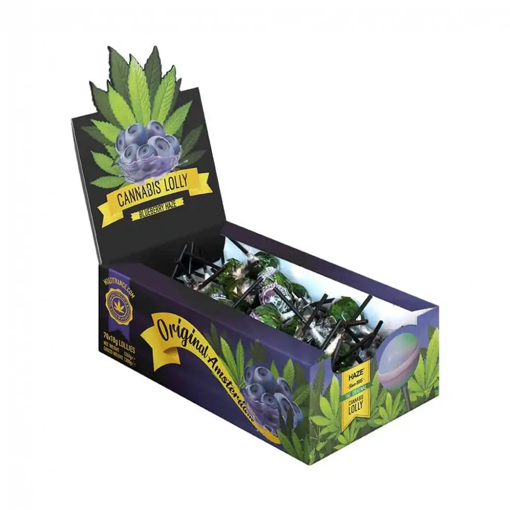Sucette CBD blueberry haze x 70 MULTITRANCE lot Sucette CBD blueberry haze x 70 MULTITRANCE lot