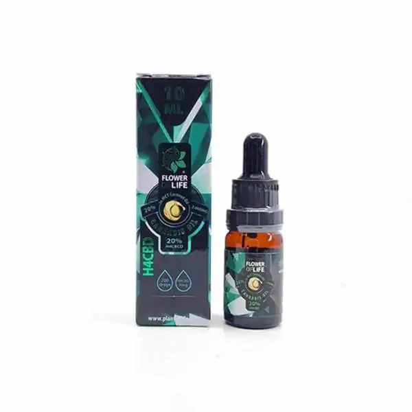 emballage et flacon d'huile de H4CBD 20%