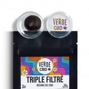 résine 58% cbd et cbg triple filtrée