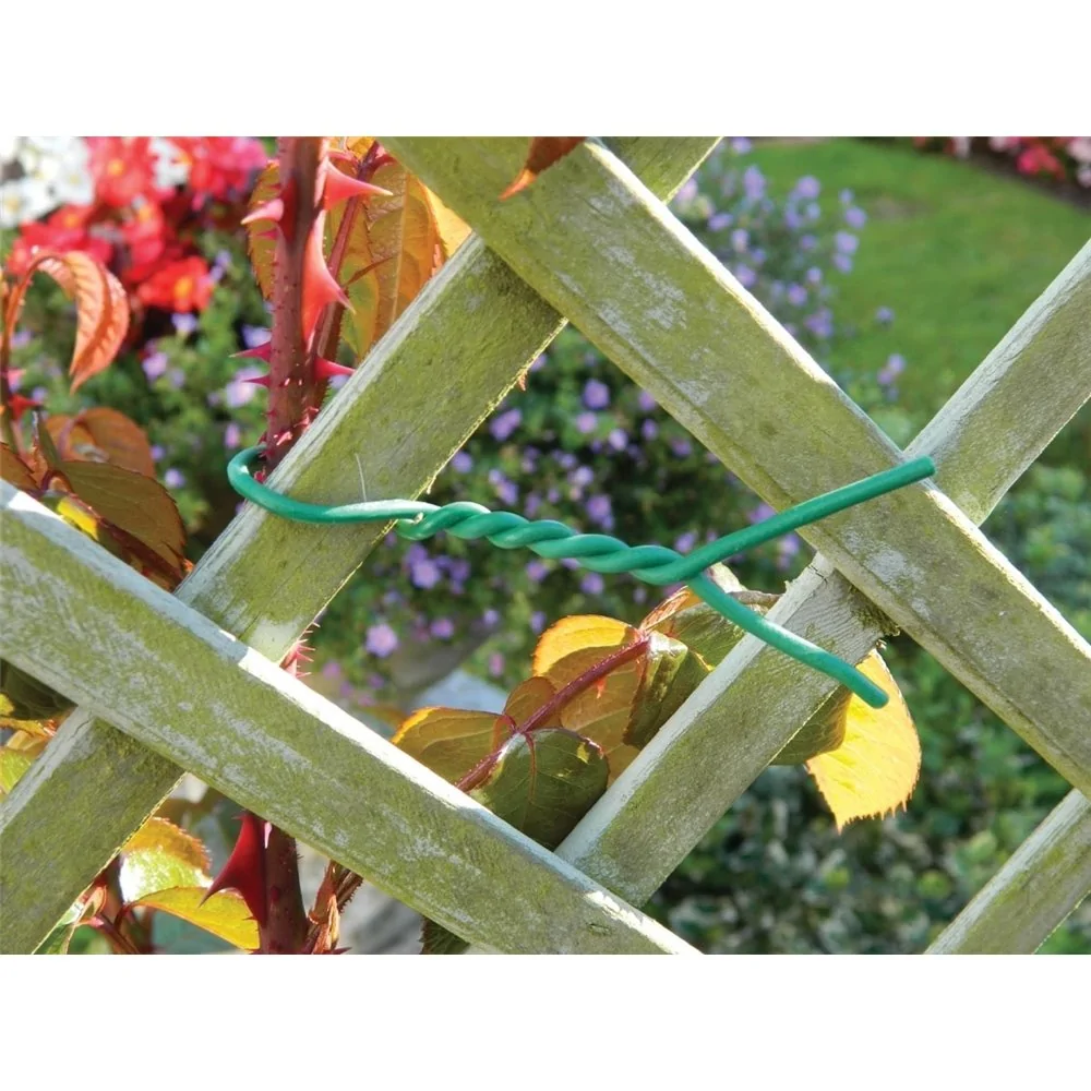 800 Attaches Torsadées Métalliques 8 Cm - Liens Réutilisables Verts - Pour Décoration, Jardin, Emballage - 6