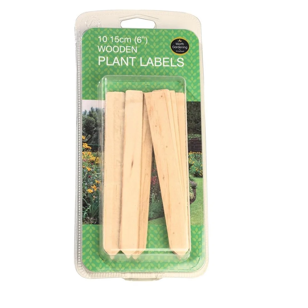 Étiquettes pour plantes en bois de 15 cm