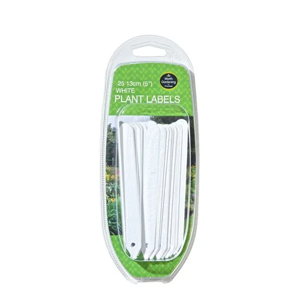 Étiquettes Blanches pour Plantes 13cm lot de 25