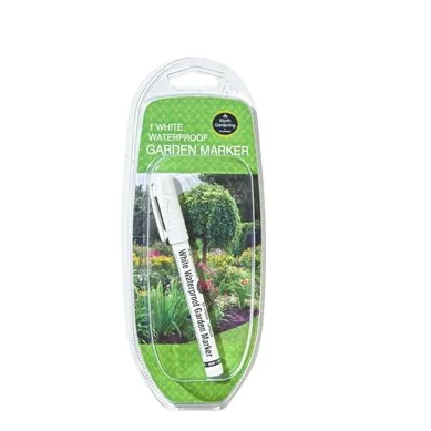 Marqueur de jardin étanche blanc