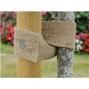 Attache d'arbre en toile de jute naturelle de 5 m x 5 cm