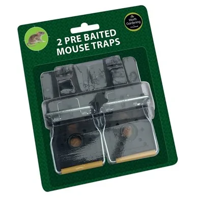Pièges à souris pré-appâtés lot de 2