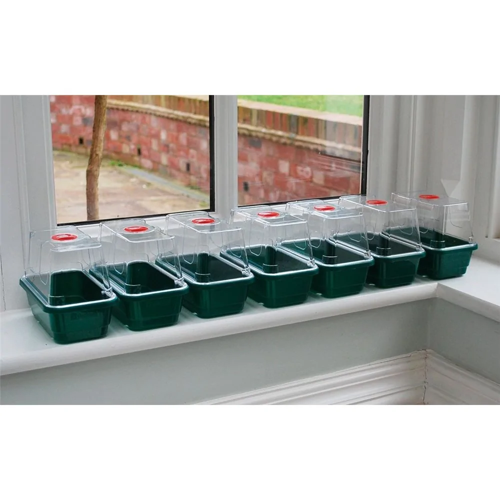 Mini Serre D'intérieur Avec Lampe - Lot De 2 - 24 Cellules, Dôme D'humidité - Lampe Croissance Réglable 3 Modes - Pour Semis, Plantes