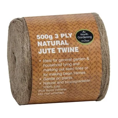 3 plis de ficelle de jute naturelle 500g