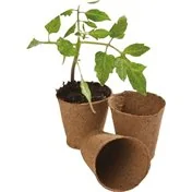 96 pots ronds en fibre de 6 cm (pack extra value)