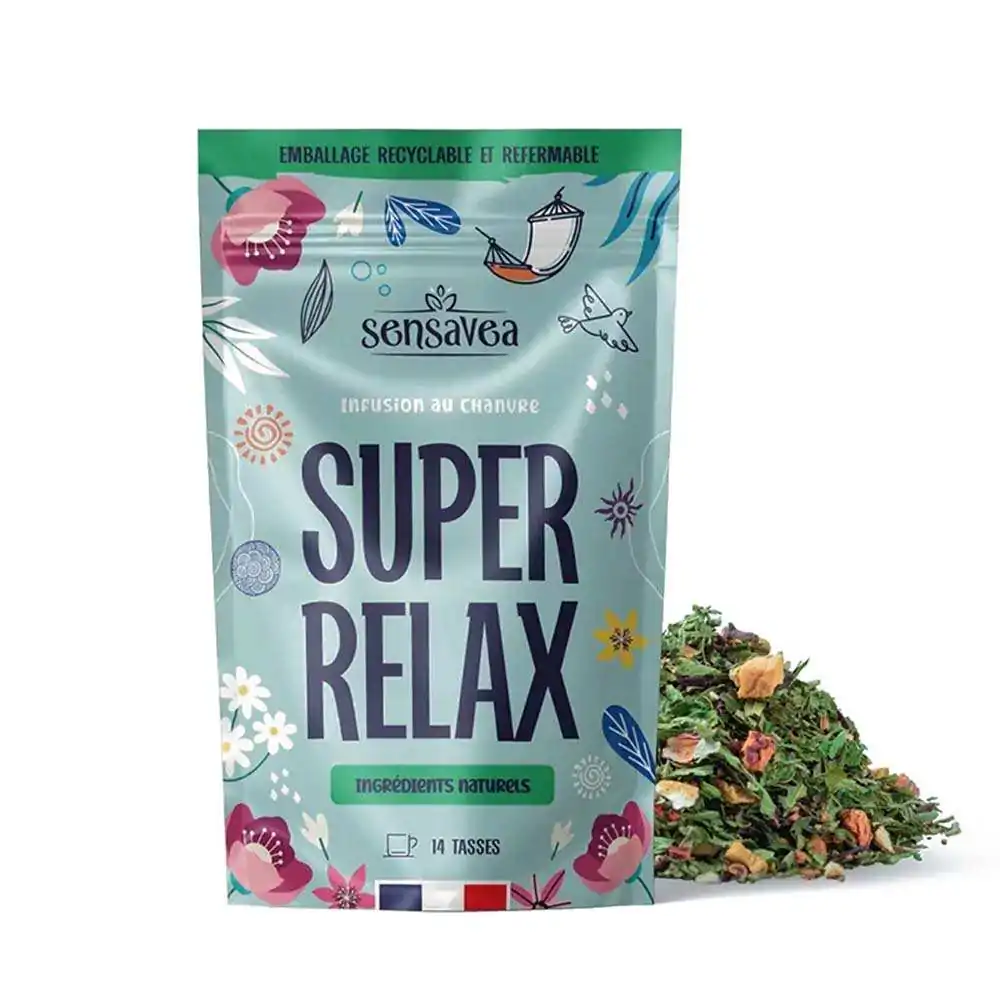 Tisane CBD bio SUPER RELAX | SENSAVEA