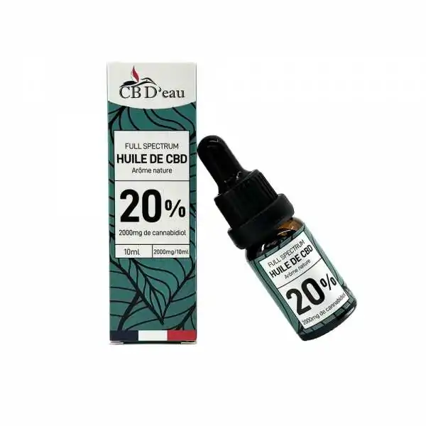 Huile CBD 20% full spectrum CBD'EAU