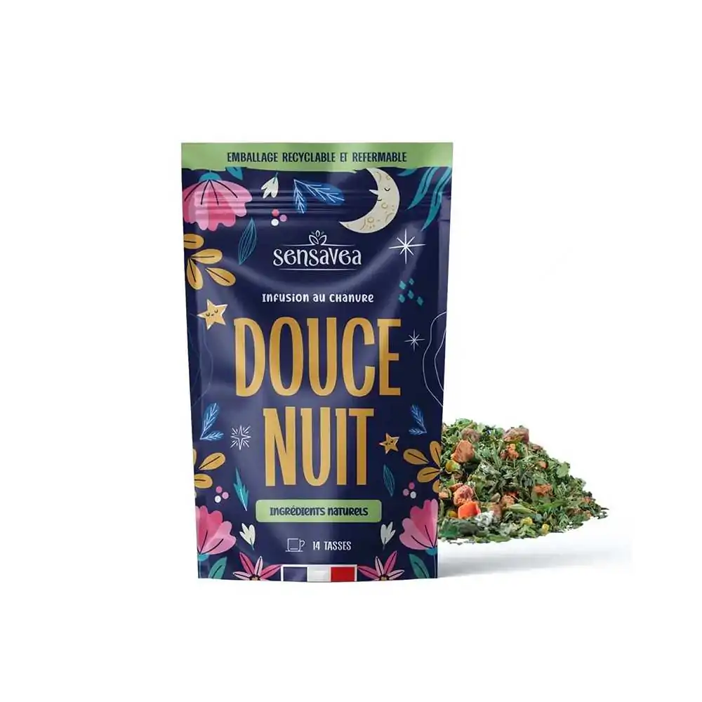 Tisane CBD bio DOUCE NUIT SENSAVEA