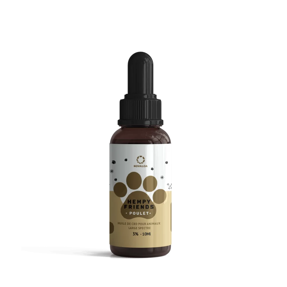 Huile CBD animaux, 3% poulet | NOVALOA