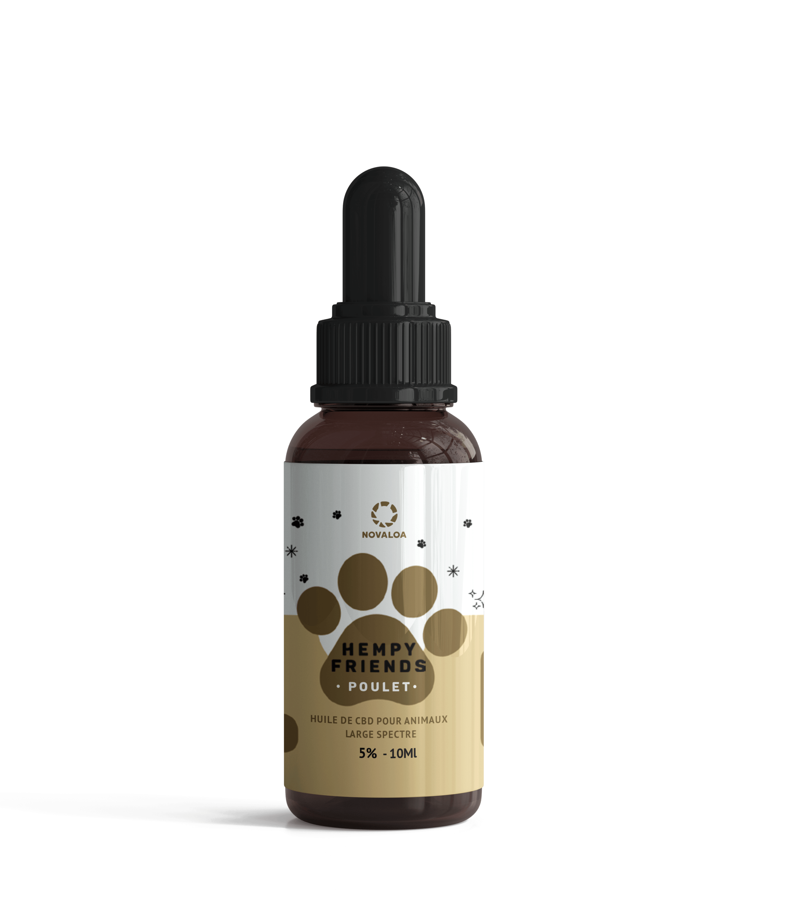 Huile CBD animaux 5% poulet | NOVALOA