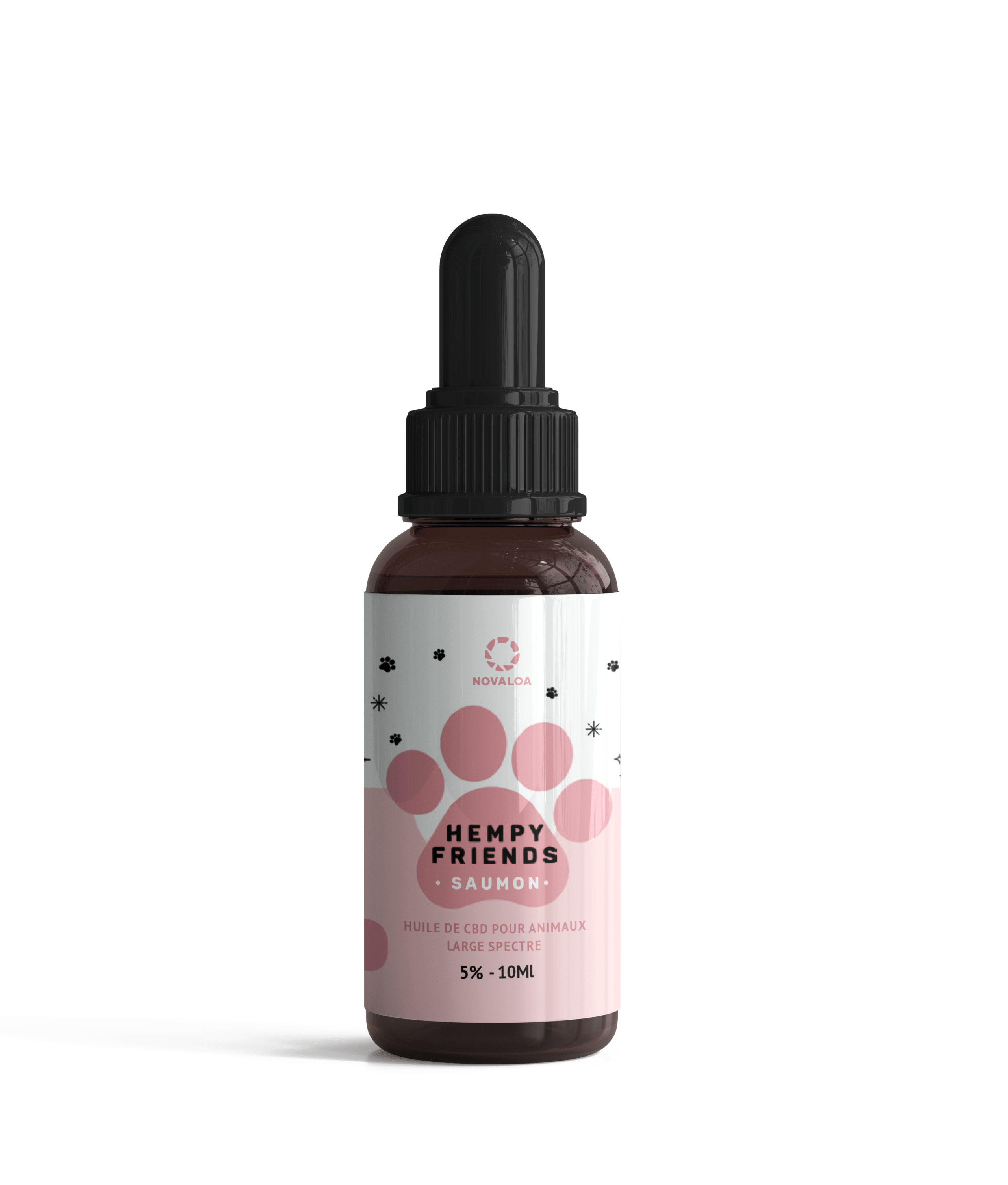 Huile CBD animaux 5% saumon | NOVALOA