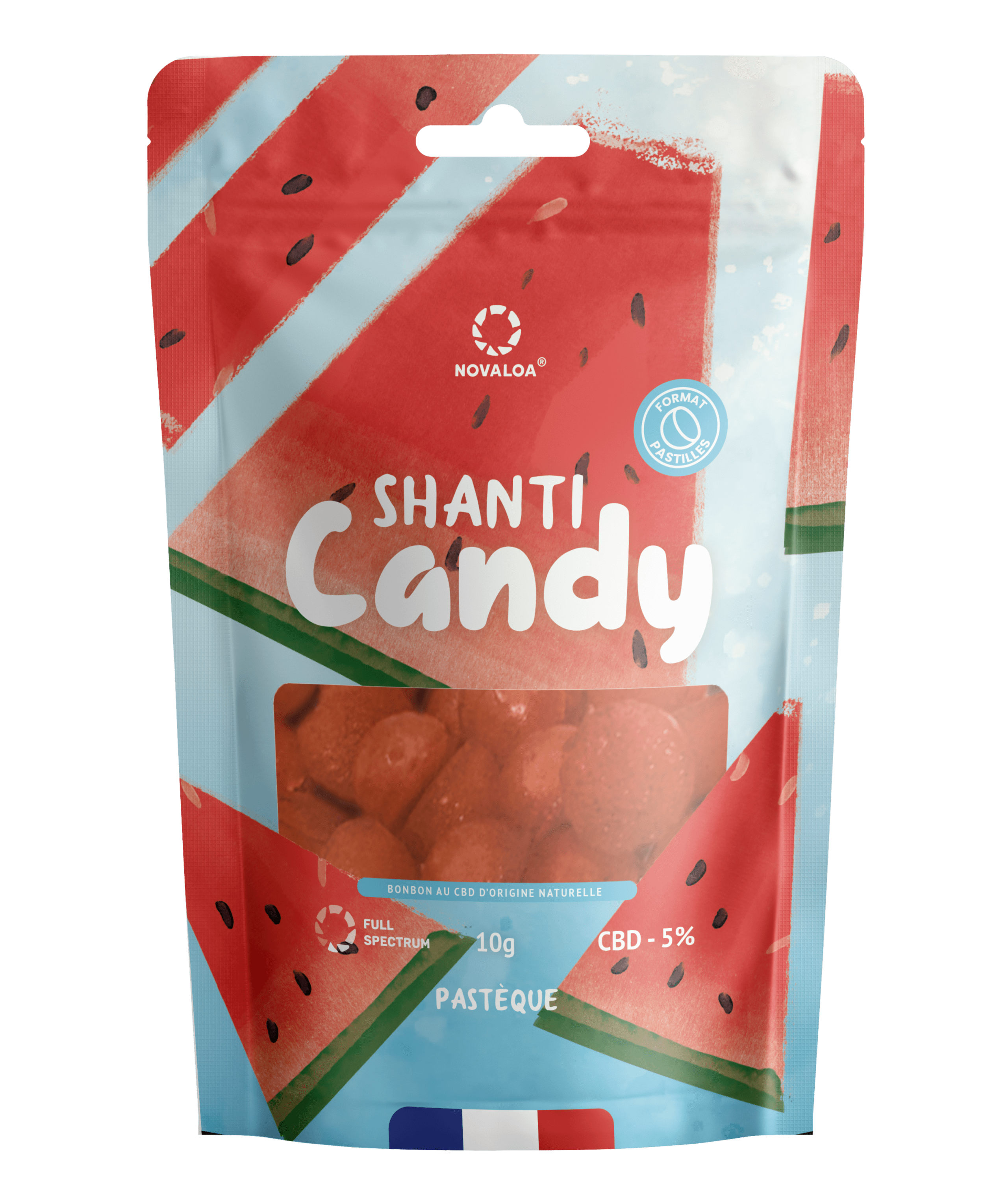 Bonbon CBD pastèque | NOVALOA