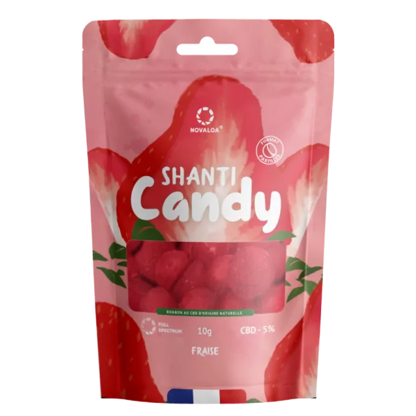 bonbon cbd fraise