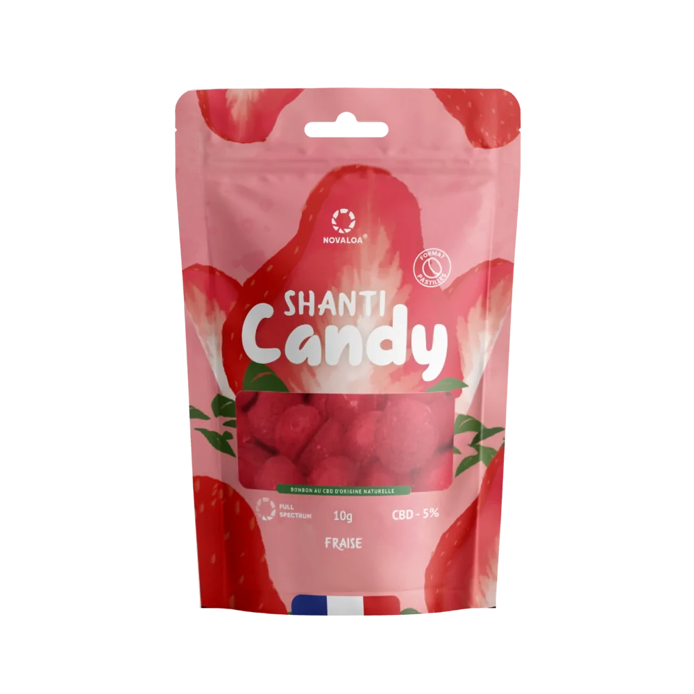 bonbon cbd fraise