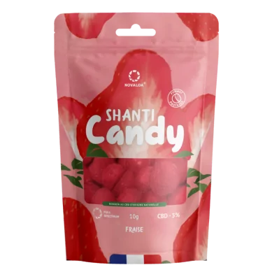 bonbon cbd fraise