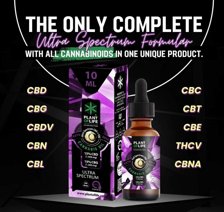 Huile CBD & CBG 30% ultra spectrum | PLANT OF LIFE