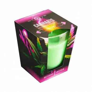 Bougie parfumée au Cannabis Rose Flower