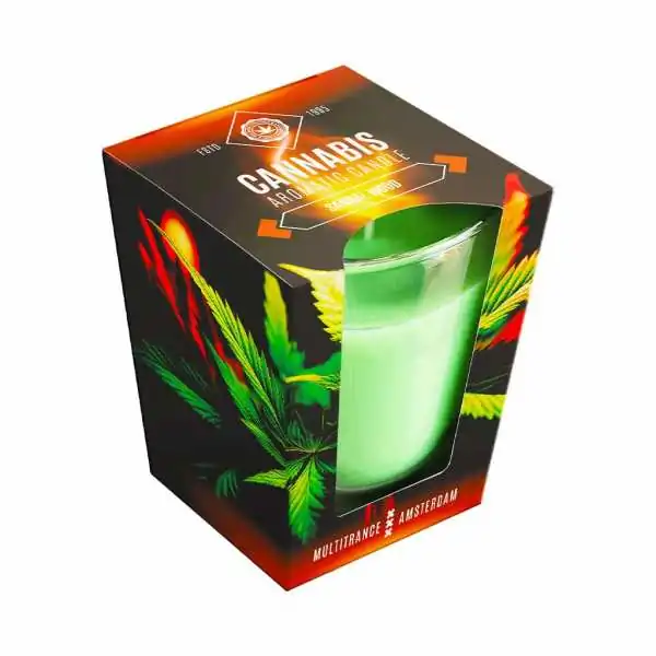 Bougie parfumée au Cannabis Sandal Wood