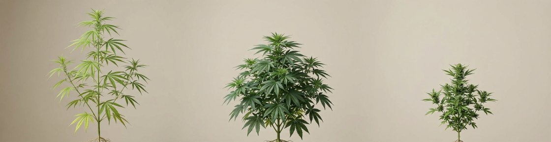 Comparatif morphologique des plants Sativa Indica et Ruderalis — différence indica sativa