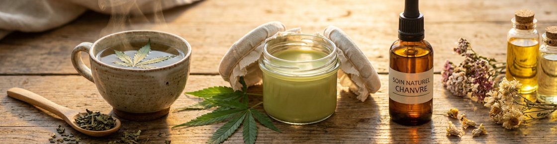 Utilisations legales des feuilles de chanvre infusion beurre et cosmetique CBD