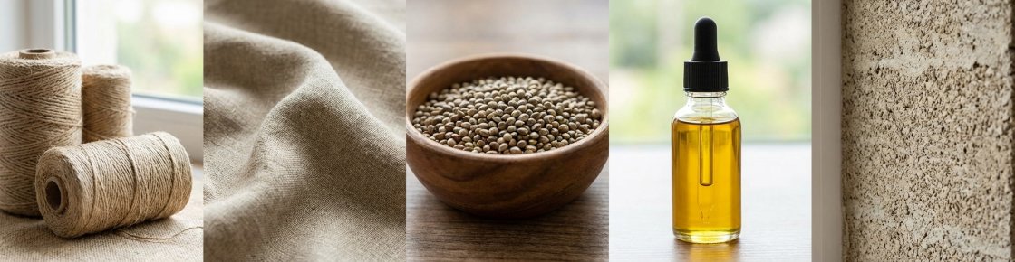 Les multiples utilisations du chanvre : textile, graines, huile et matériaux de construction