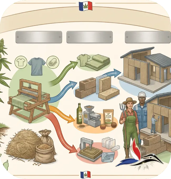 La filière chanvre en France : un poids économique réel La filière chanvre en France : un poids économique réel