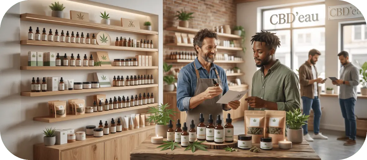 Ouvrir votre boutique de CBD en franchise CBD'EAU