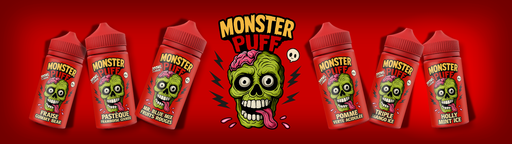 Collection de eliquide Monster puff Collection de eliquide Monster puff
