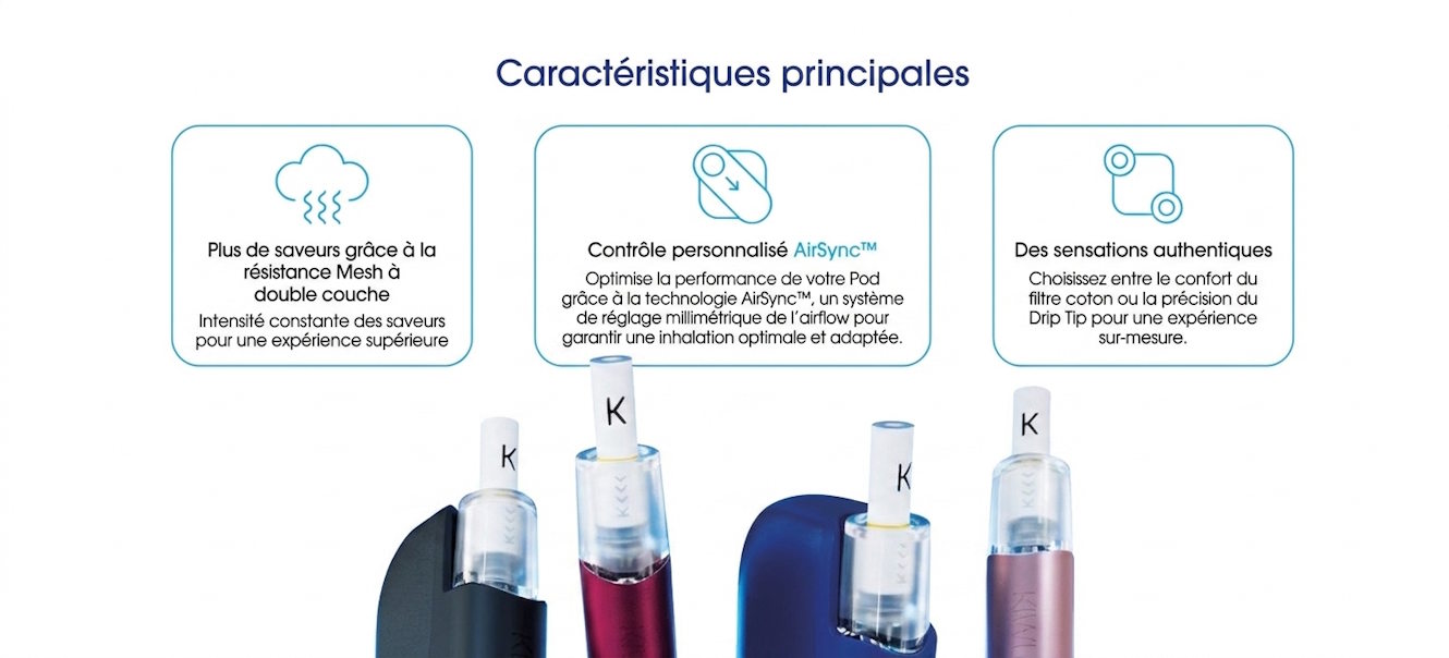 Caractéristique du Pod Kiwi Spark