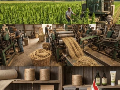 Du champ au produit fini : le parcours complet de la transformation du chanvre